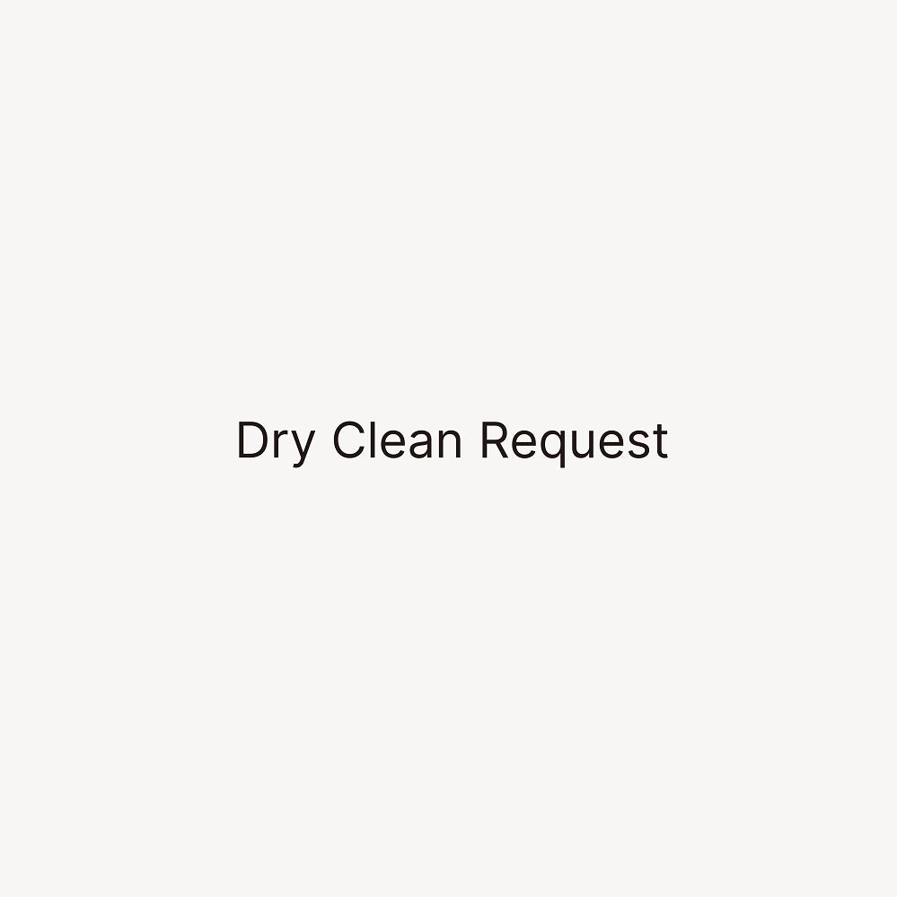 Dry Clean Request
