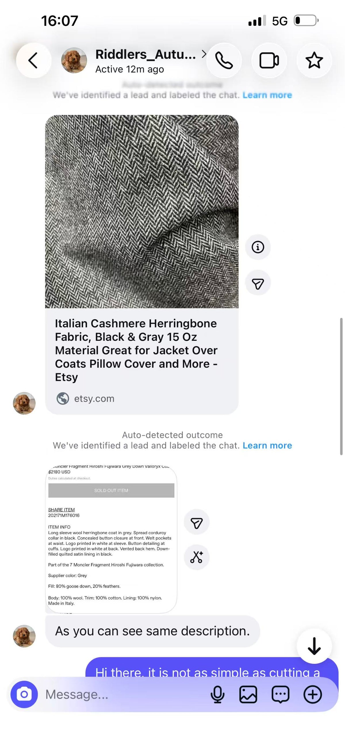 Custom Link For Instagram Client Riddlers_Autumn Herringbone Coat Elbow Hole Patch+Reweaving