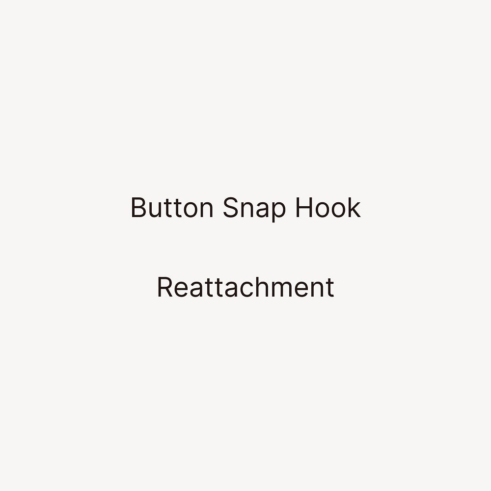 Button Snap Hook Reattachment